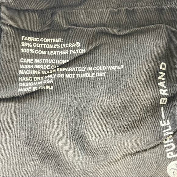 Purple Brand Tie-Dye Print Black Denim Distressed Shorts Size 31 - Picture 11 of 13